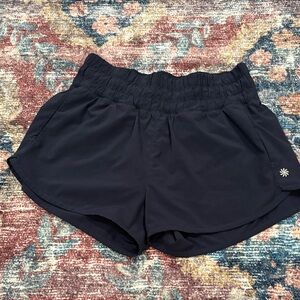 Girls navy blue shorts from athleta size large but could fit XS in women